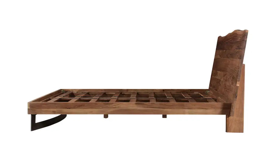 Bent King Size Bed Brown
