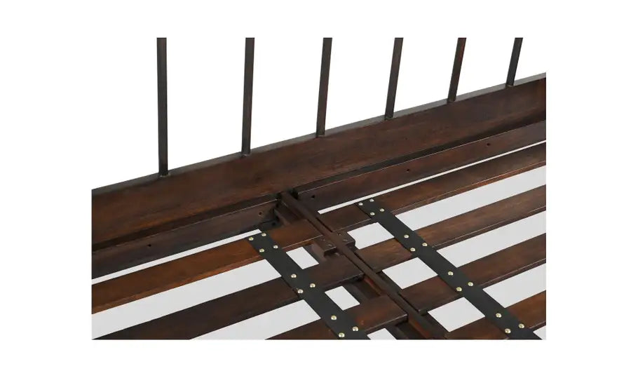 Vivian Queen Bed Dark Brown