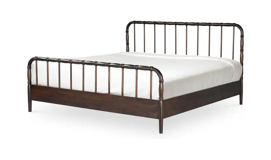 Vivian Queen Bed Dark Brown