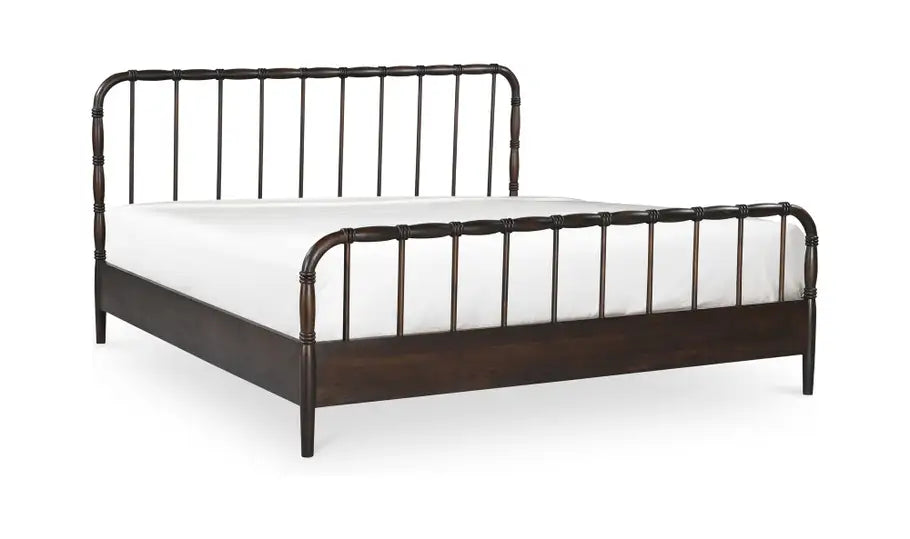 Vivian Queen Bed Dark Brown