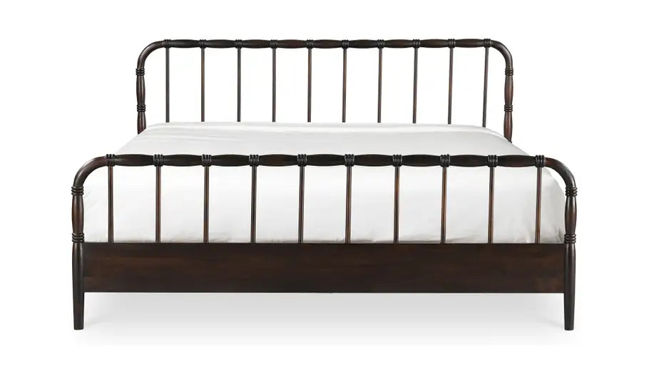 Vivian Queen Bed Dark Brown