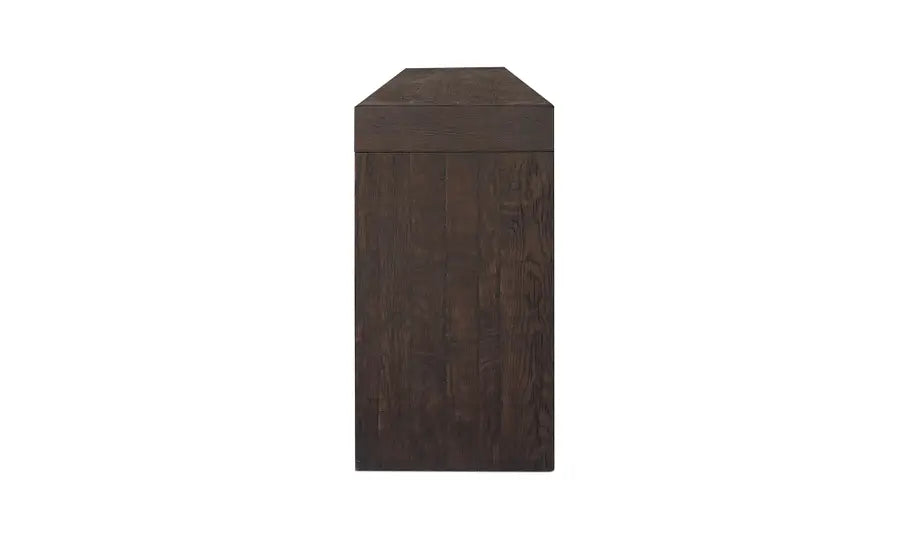 Evander Console Table Rustic Brown