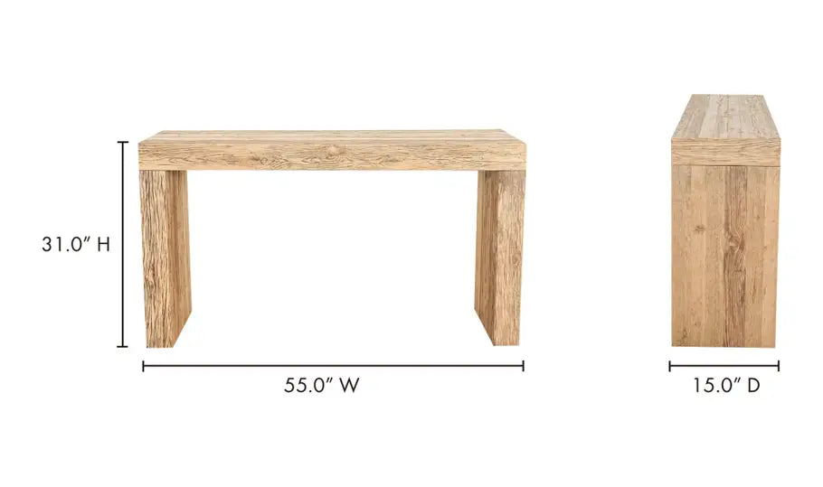 Evander Console Table Natural