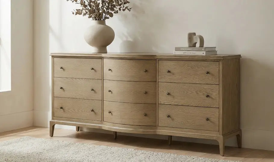 Sadie 9 Drawer Dresser Brown