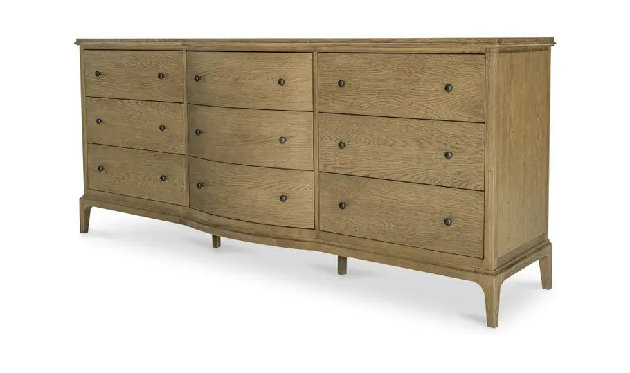 Sadie 9 Drawer Dresser Brown