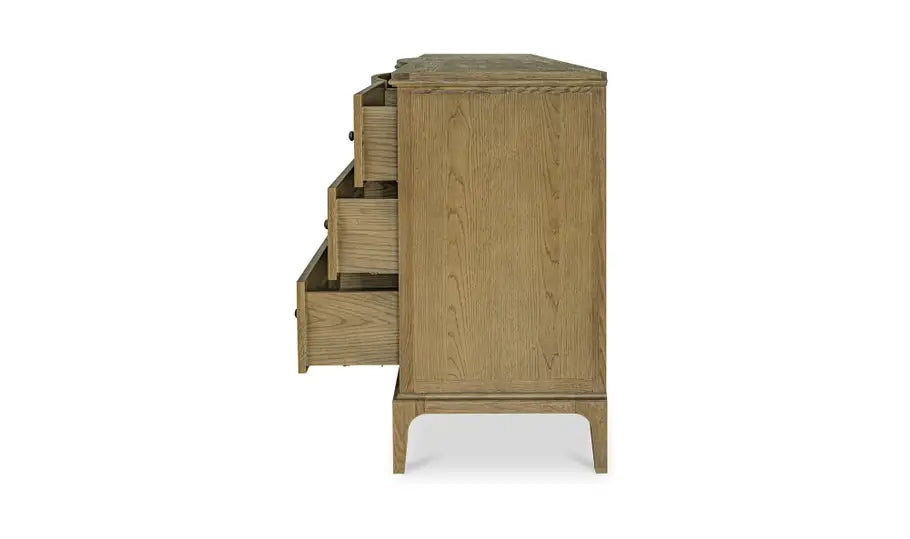 Sadie 9 Drawer Dresser Brown