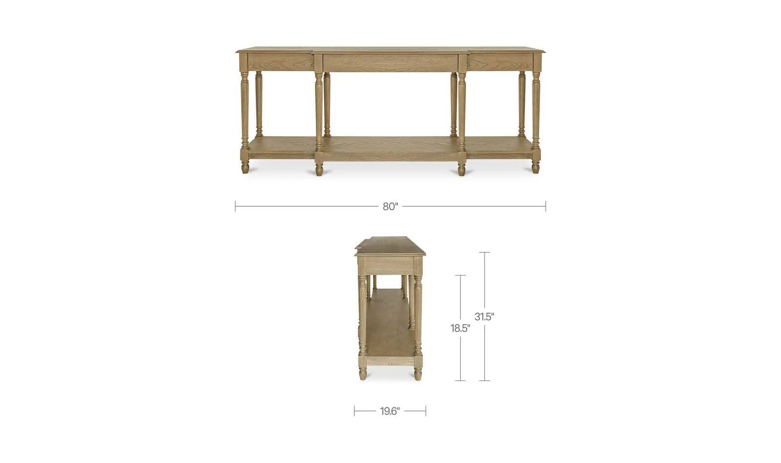 Martha Console Table Brown