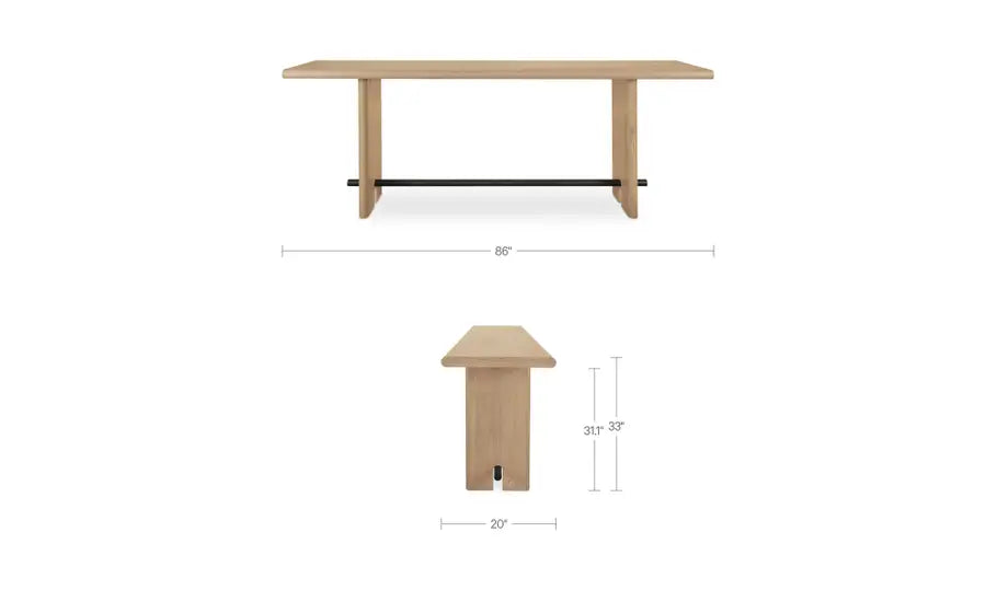 Madison Console Table Natural