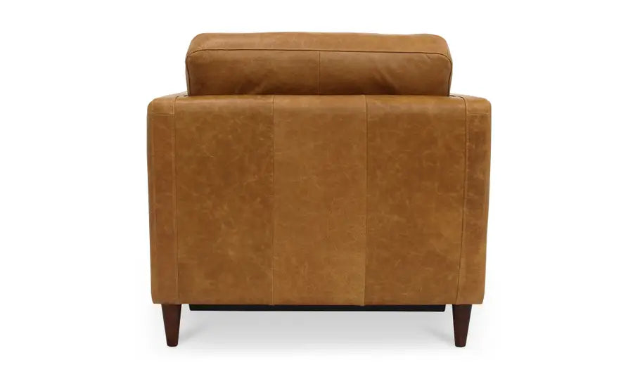 Bridgers Power Recliner Chair Tan Leather
