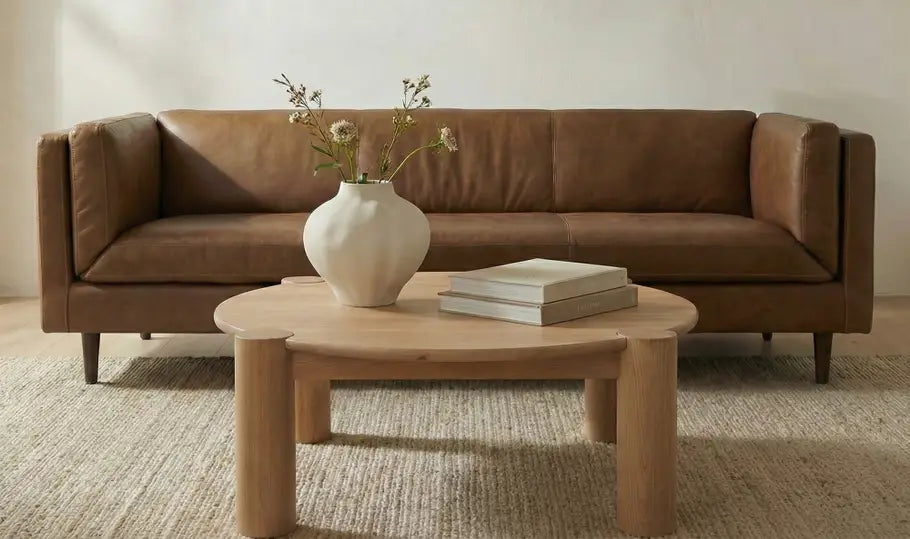 Woods Sofa Brown Leather