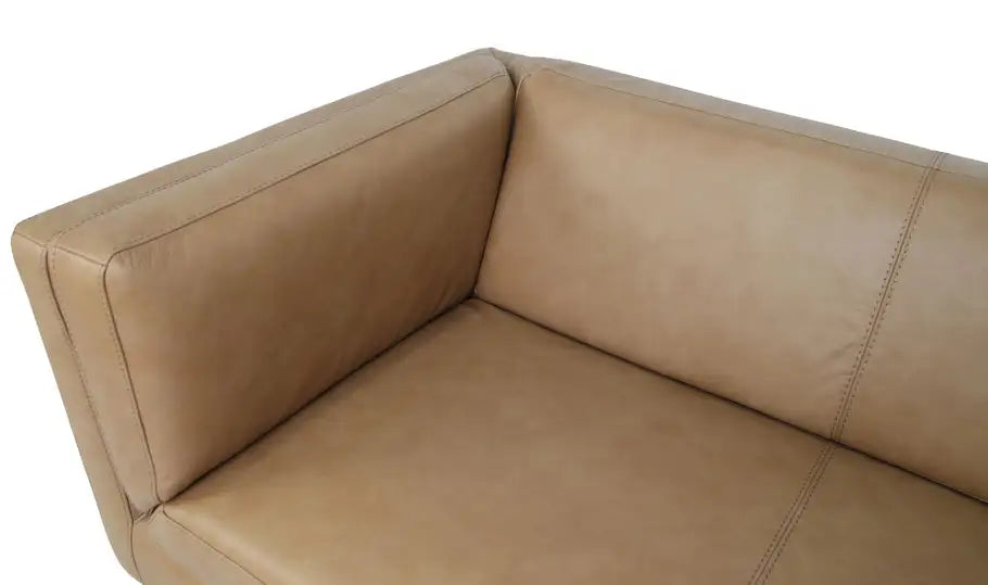 Woods Sofa Tan Leather