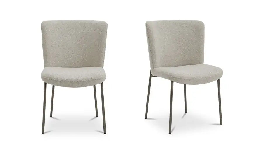 Early Dining Chair Beige-Set Of Two