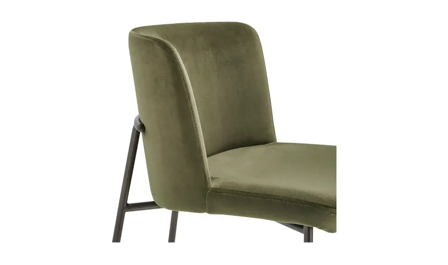 Early Counter Stool Faux Green Mohair