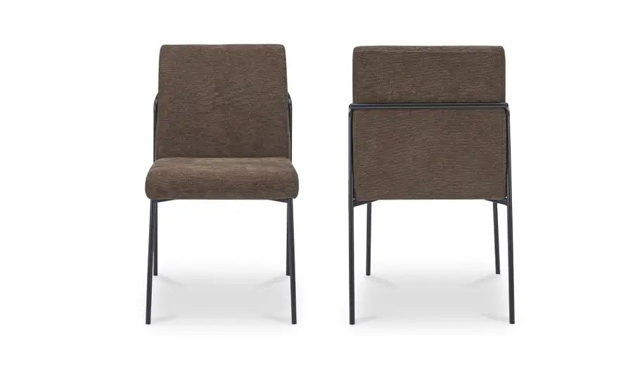 Danny Dining Chair Dark Brown Set of Two