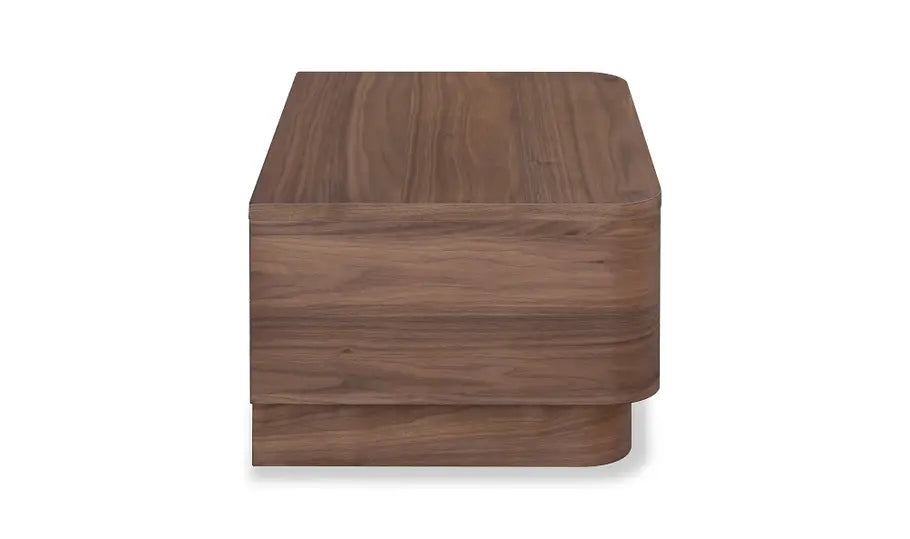 Round Off Small Nightstand Walnut