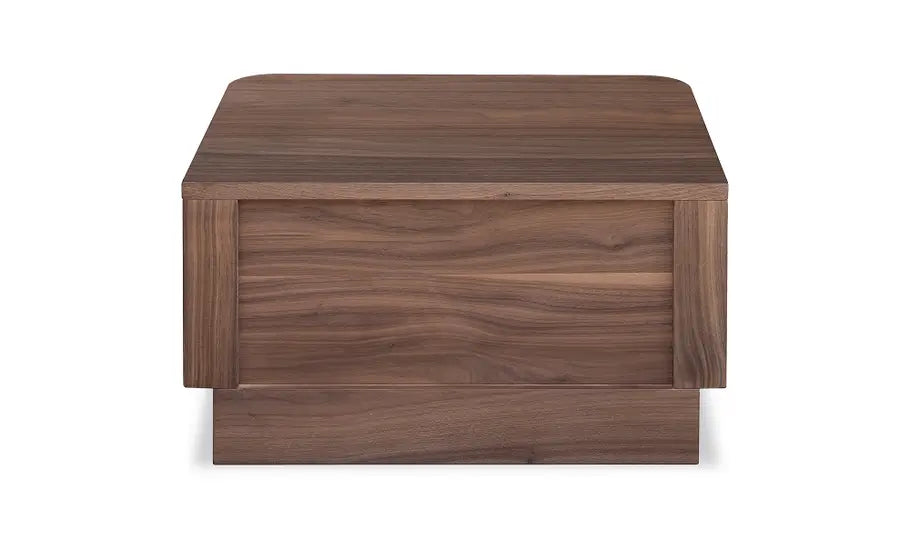 Round Off Small Nightstand Walnut