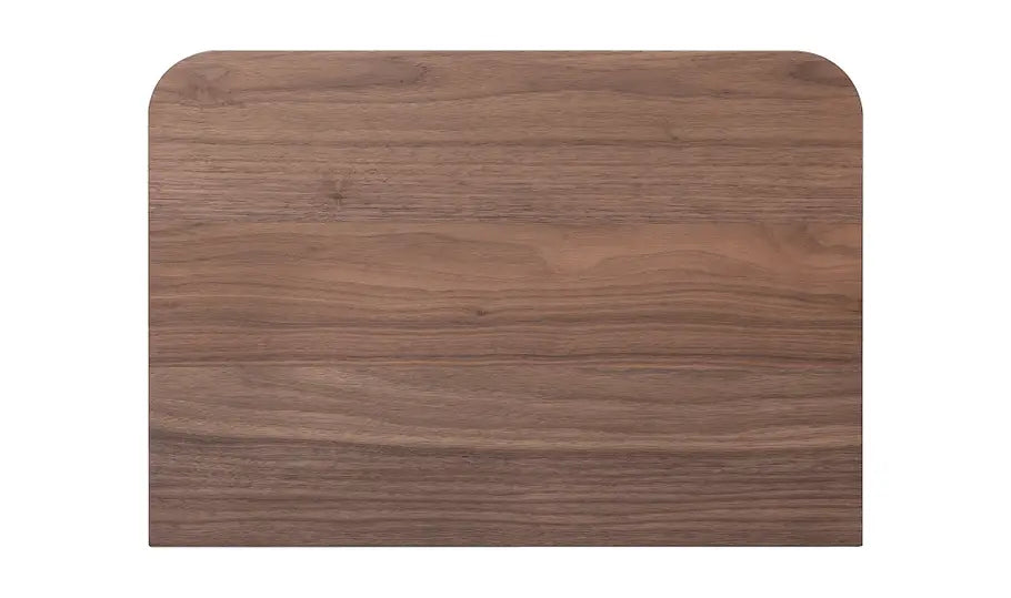 Round Off Small Nightstand Walnut