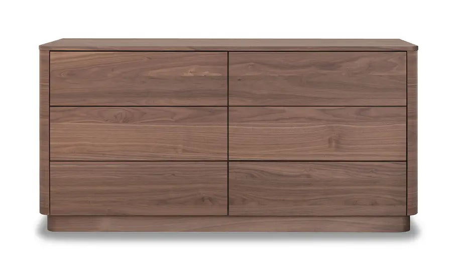 Round Off Dresser Walnut Brown
