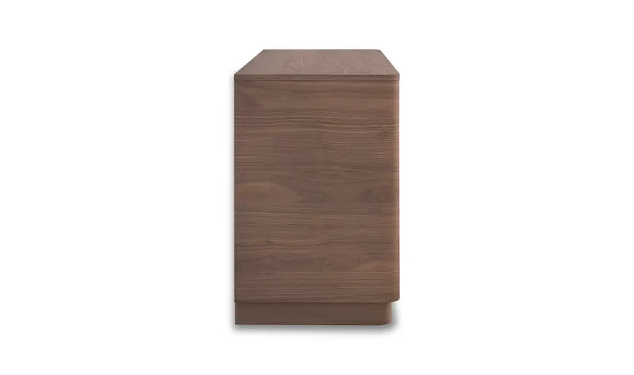 Round Off Dresser Walnut Brown