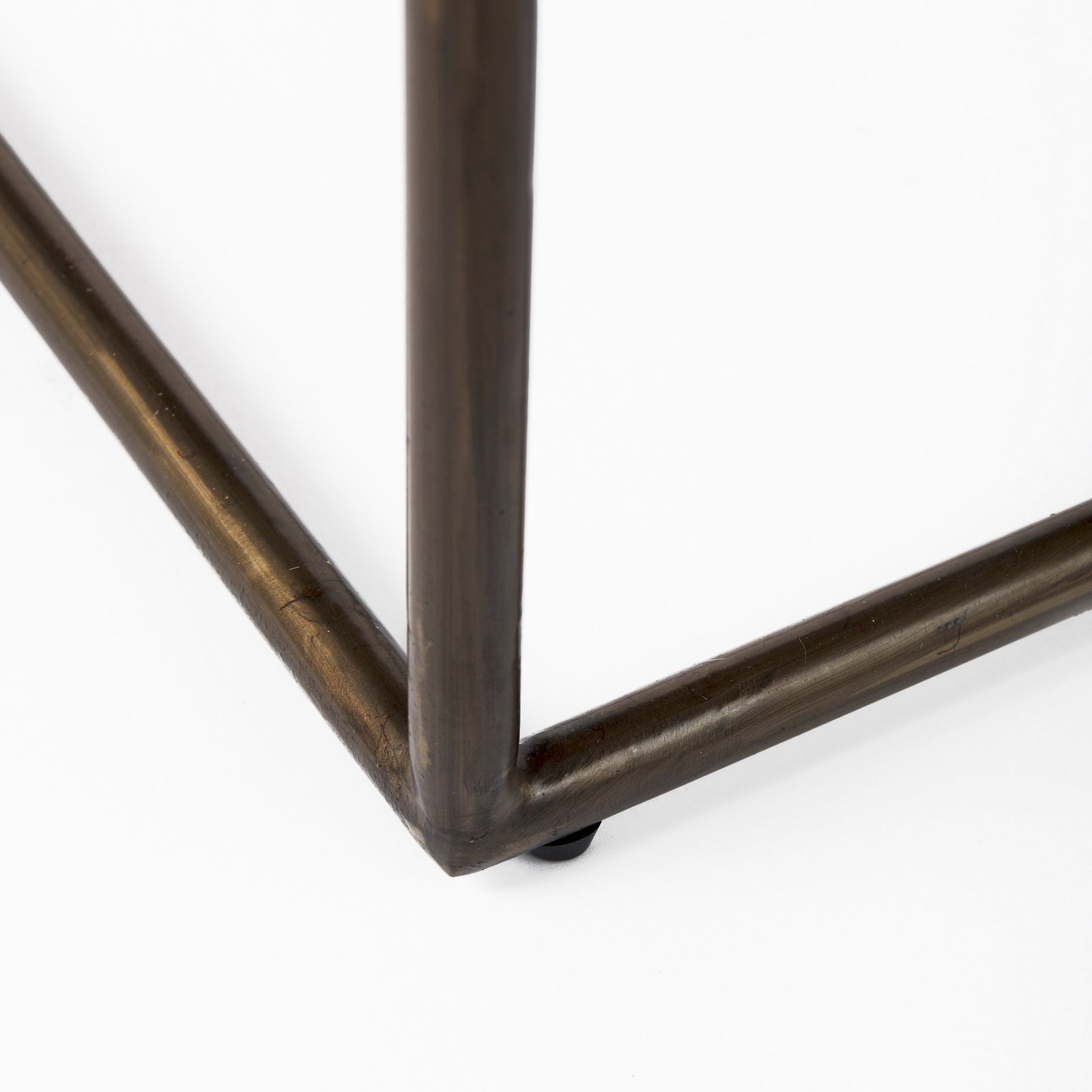 Clarissa Counter Stool Black Leather/Gold Frame