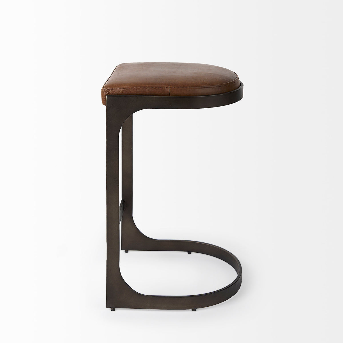 Tyson Counter/Bar Stool- Brown Leather