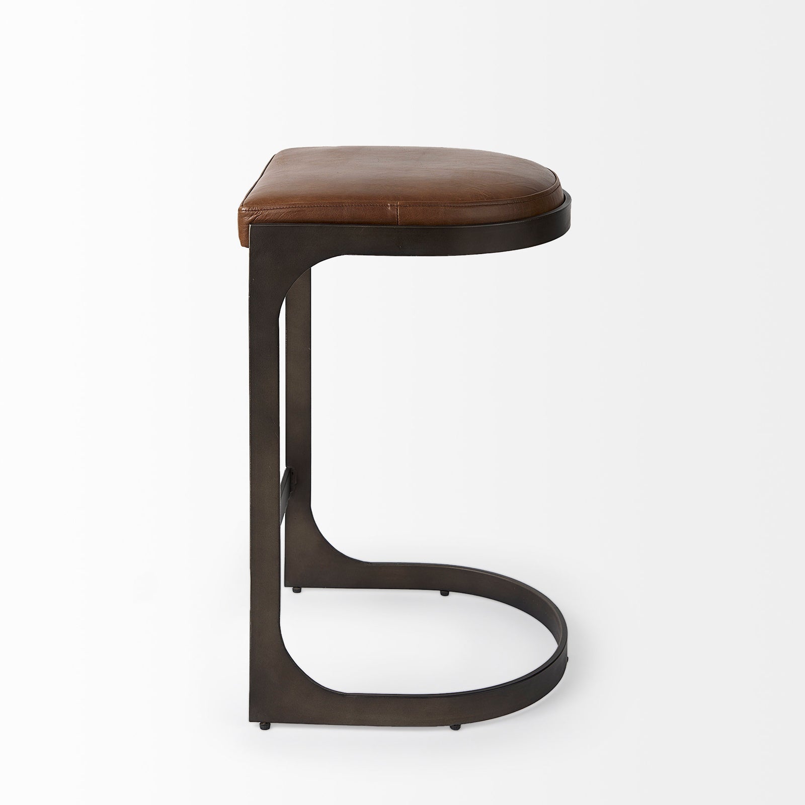 Tyson Counter/Bar Stool- Brown Leather