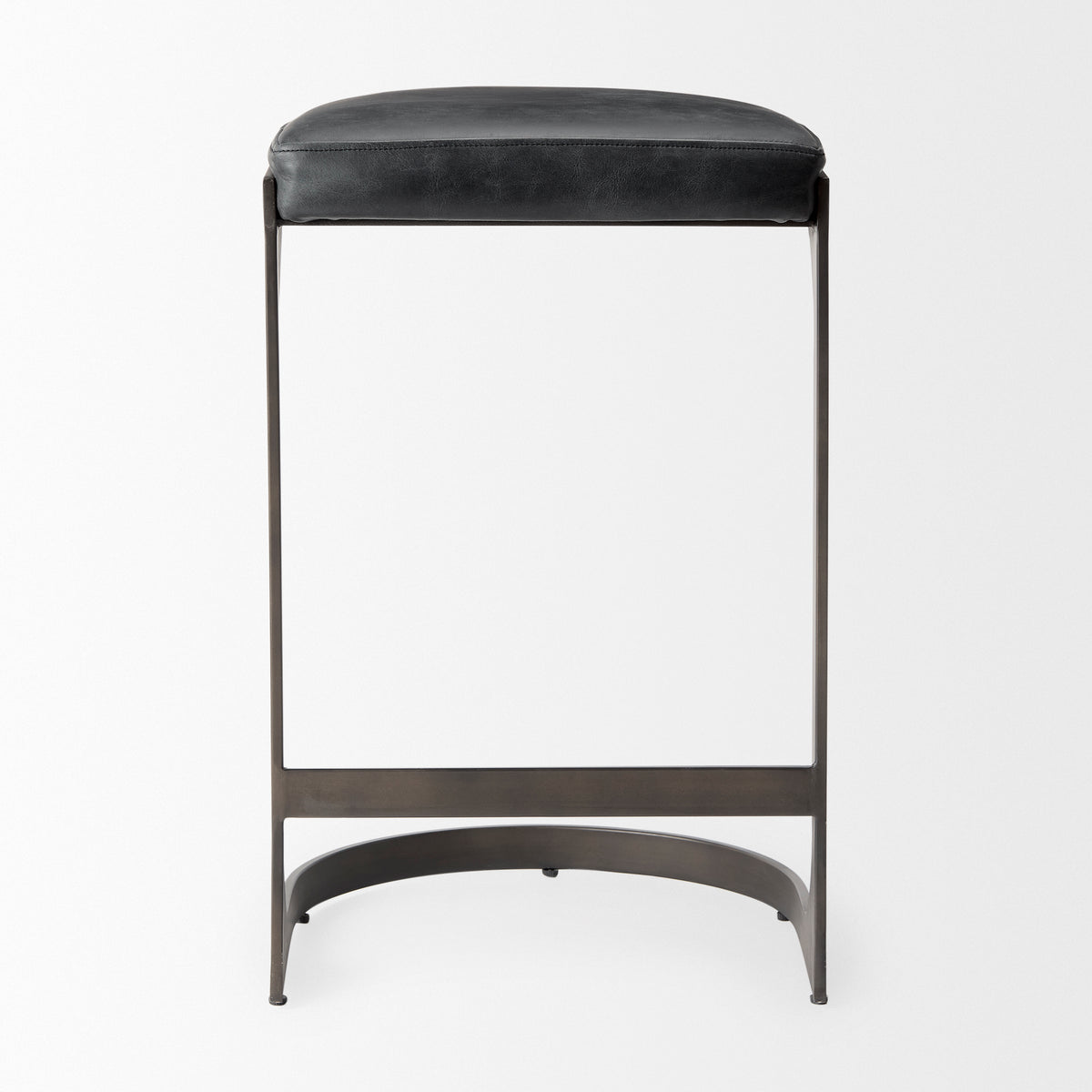 Tyson Counter/Bar Stool- Black Leather