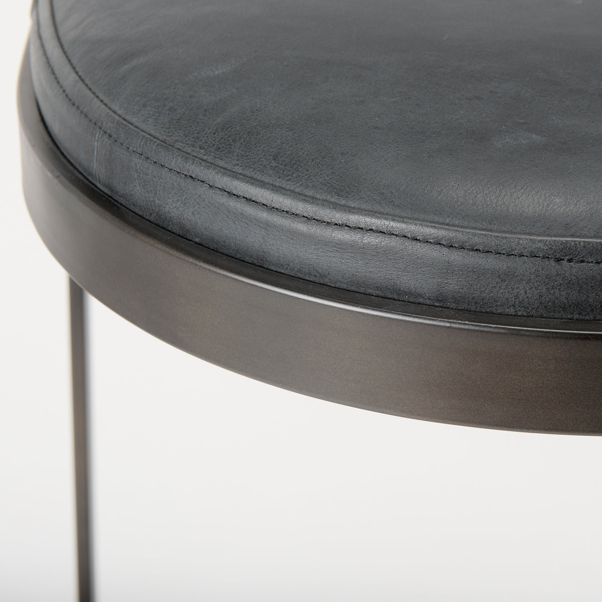 Tyson Counter/Bar Stool- Black Leather