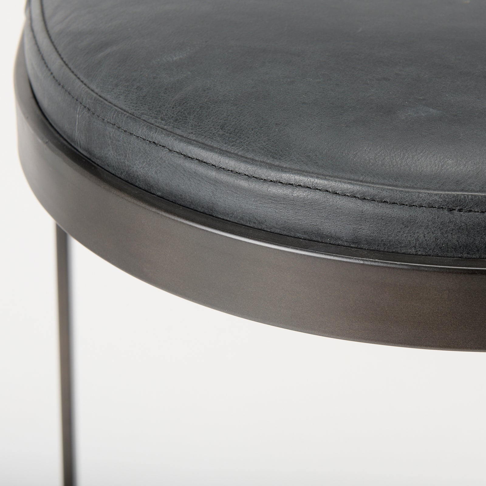 Tyson Counter/Bar Stool- Black Leather