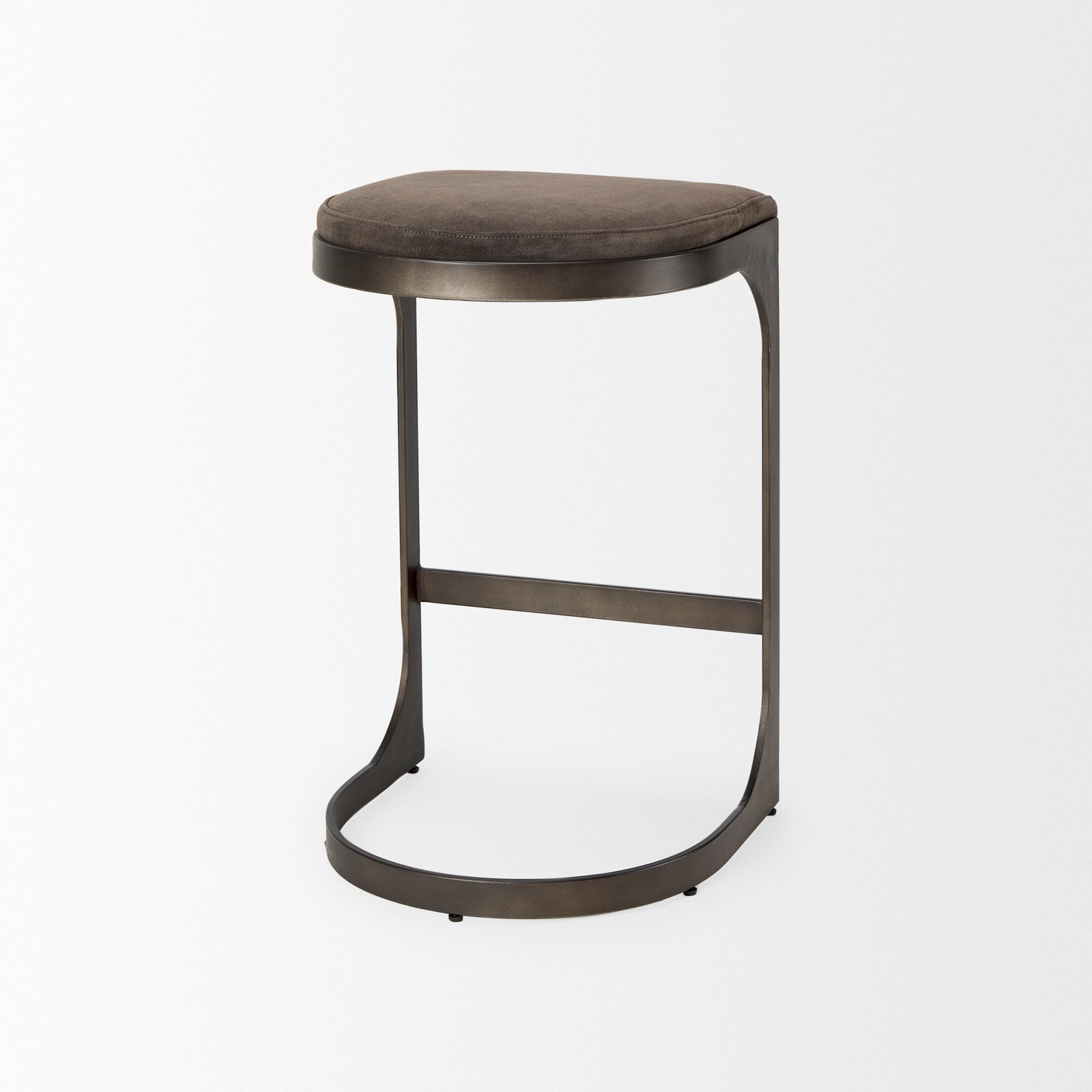 Tyson Counter/Bar Stool- Grey Suede