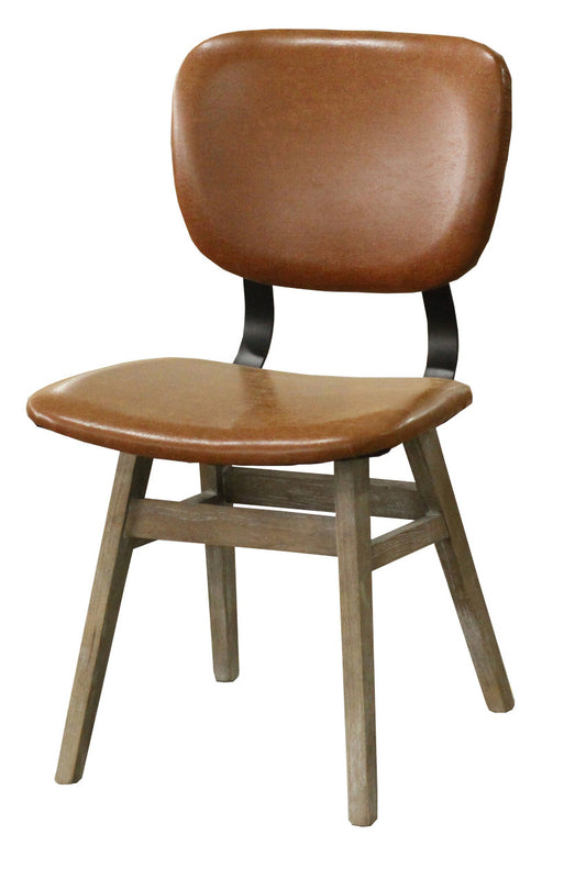 Fraser Mid Century Modern Dining Chair- Tan Brown