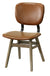 Fraser Mid Century Modern Dining Chair- Tan Brown