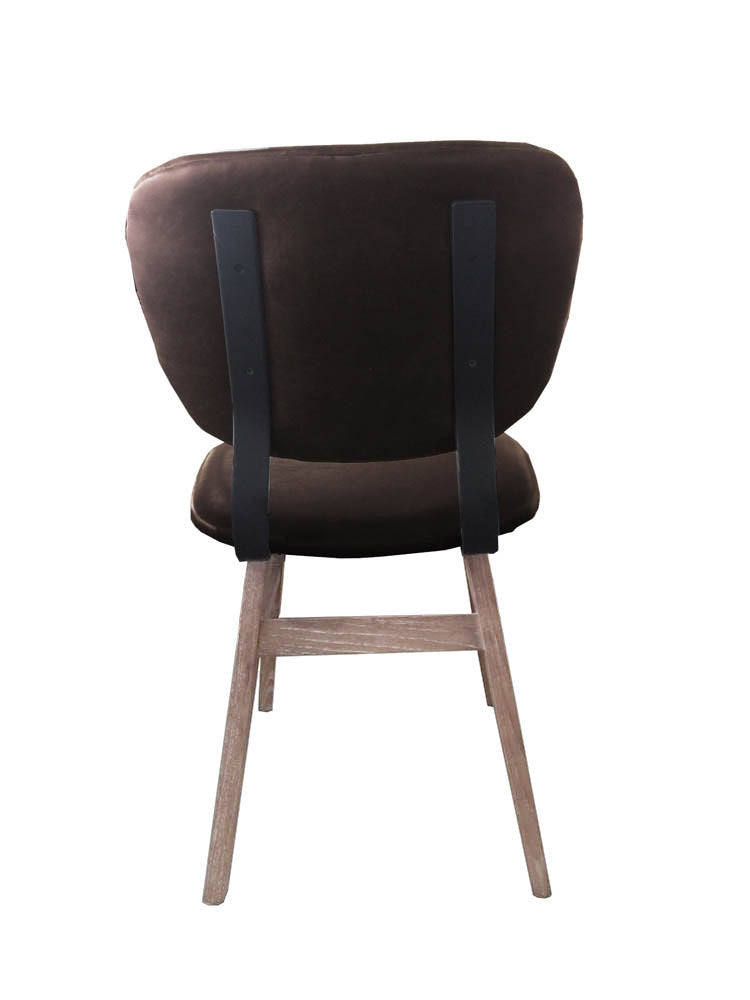 Fraser Mid Century Modern Dining Chair-Antique Brown
