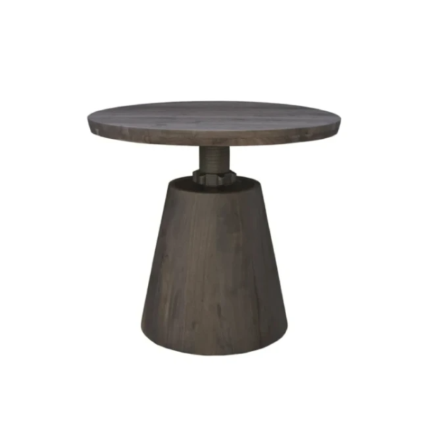 Bronx Round Bistro Crank Table- Adjustable Height