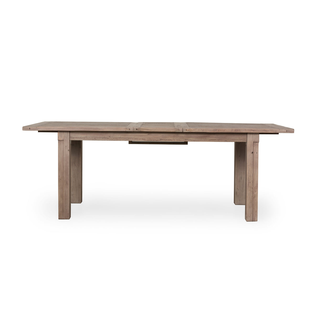 Farmhouse Collection Extendable Dining Table in Rustic Sundried Ash