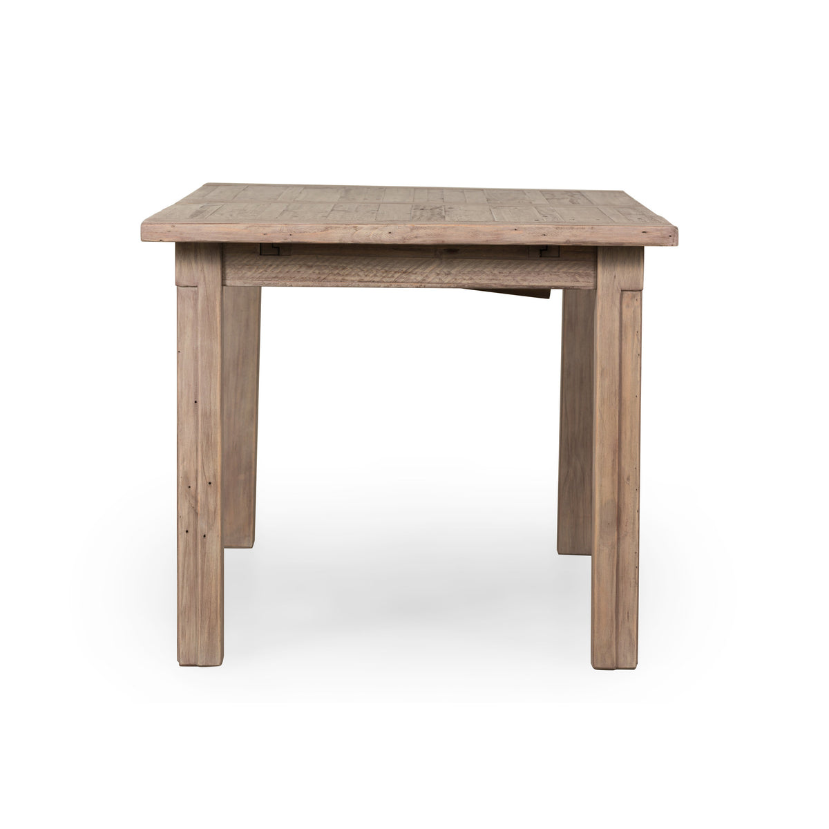 Farmhouse Collection Extendable Dining Table in Rustic Sundried Ash