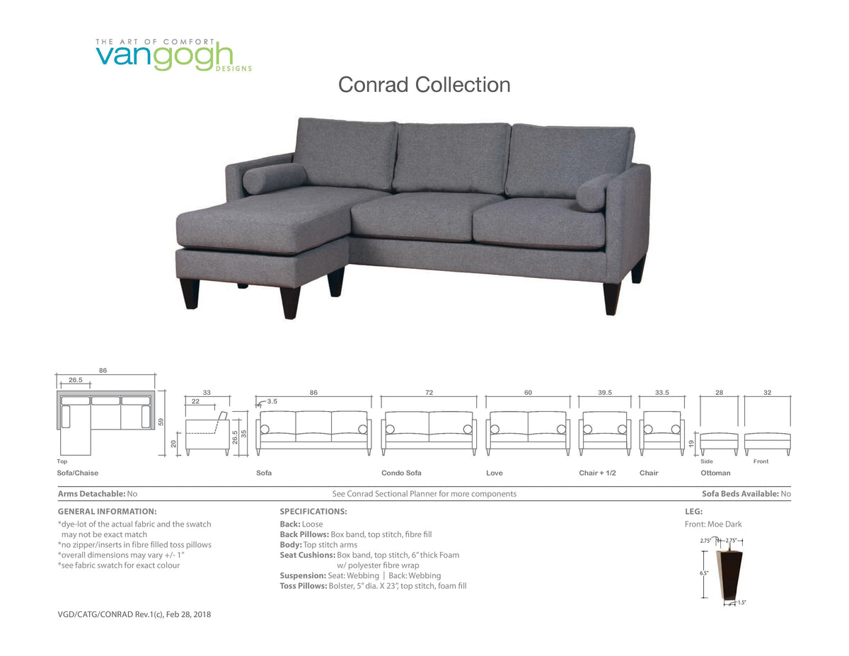 Conrad - Custom Sectional