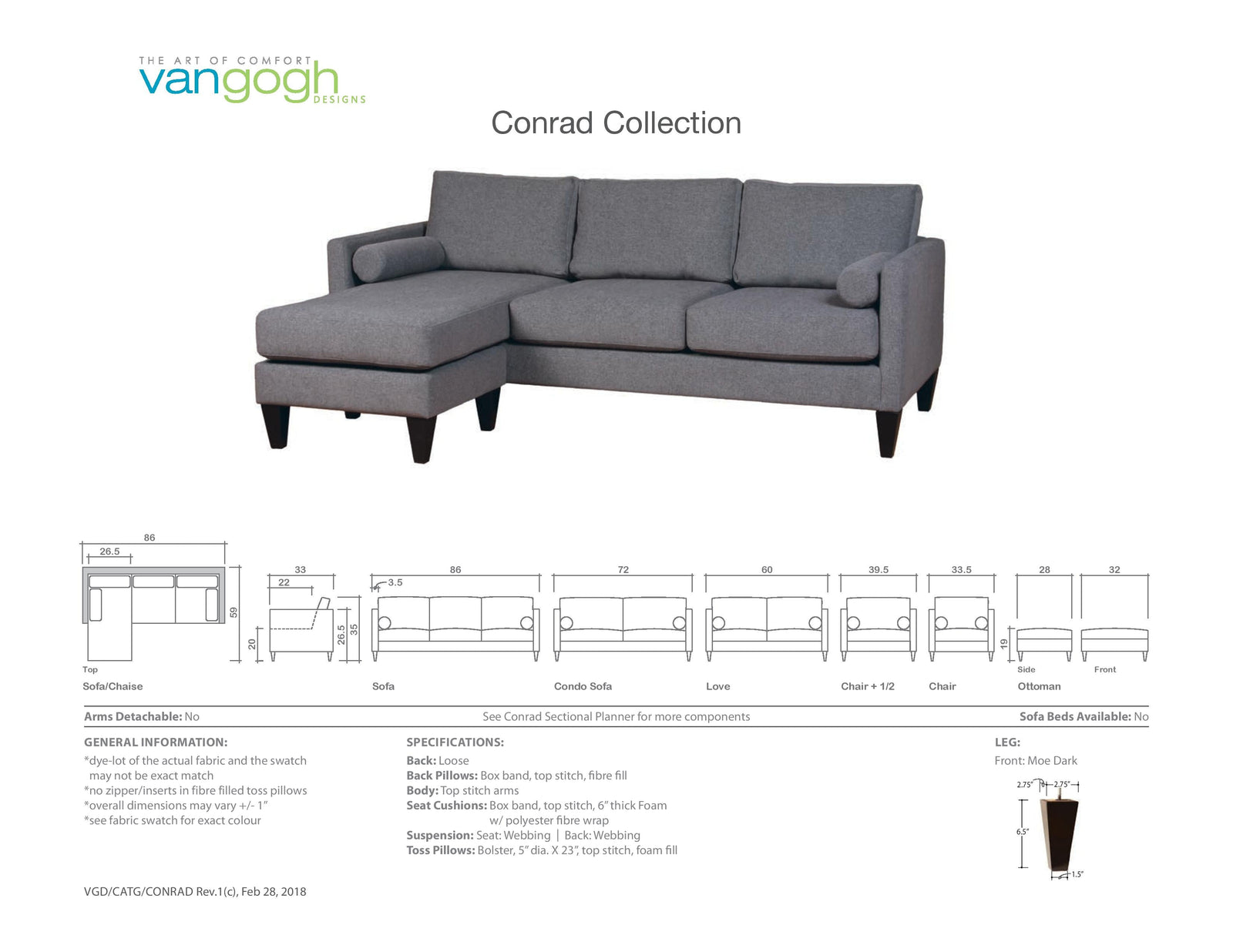 Conrad - Custom Sectional