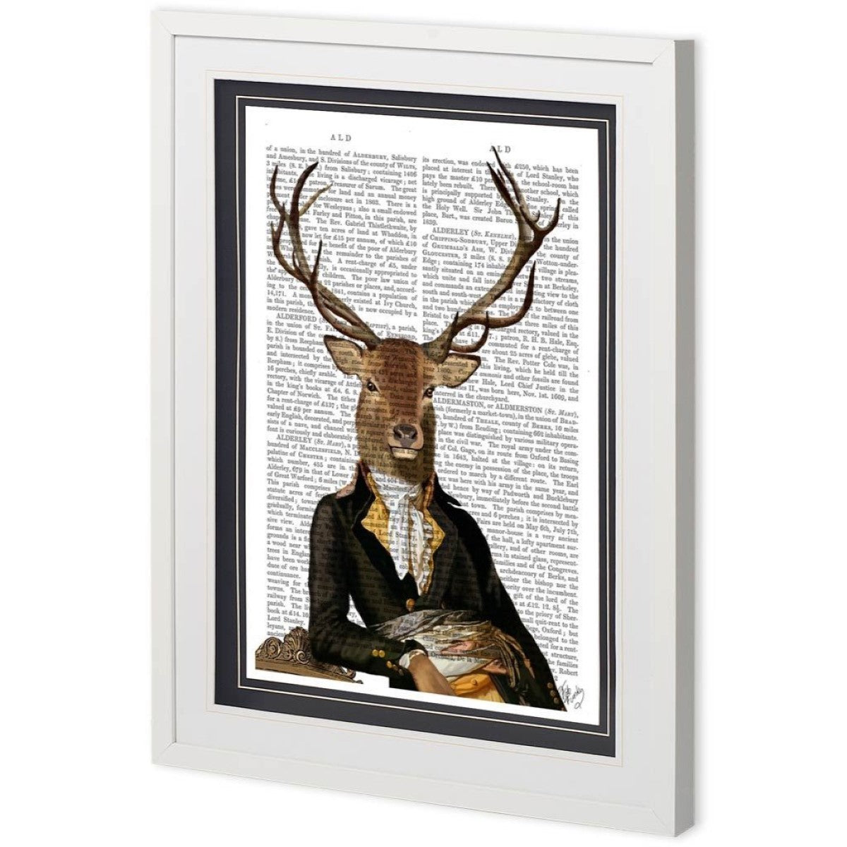 Deer print online chair