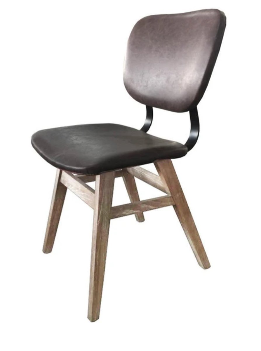 Fraser Mid-Century Modern Dining Chair-Antique Black