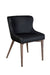 Mila Modern Dining Chair | Kitchen Chair- Dark Grey Fabric