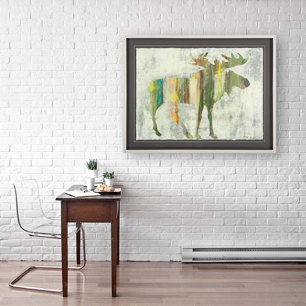 Moose Re-color | Framed Moose Art