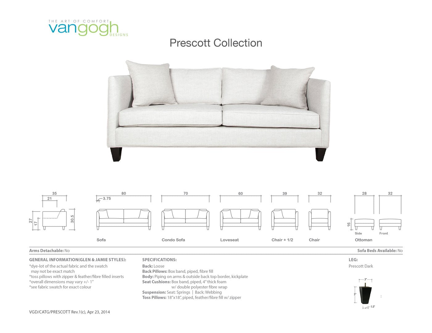 Prescott - Custom Sofa