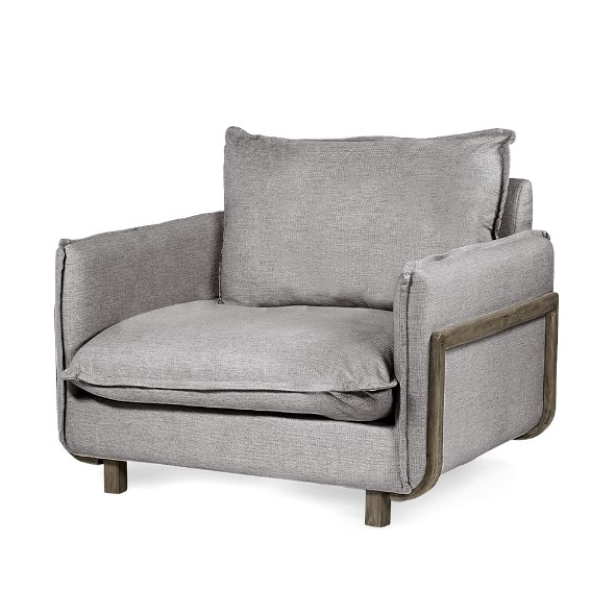 Roy Wood Frame Arm Chair Flint Gray
