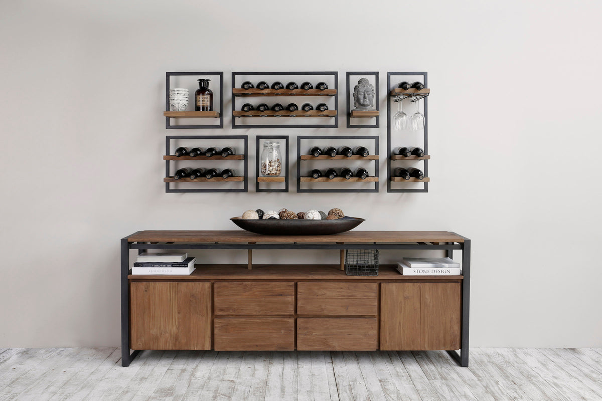 D-Bodhi Metal Frame Wall Wine Rack (type A)